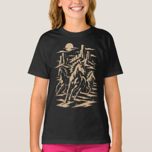 Wild Running Mustangs Kids T-Shirt