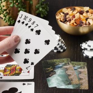 Wild Running River Landscape Playing Cards