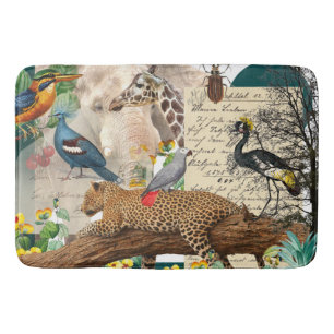 Wild Safari Animals Placemat Bath Mat
