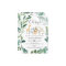 Wild Safari Animals Wreath Baby Shower Invitation