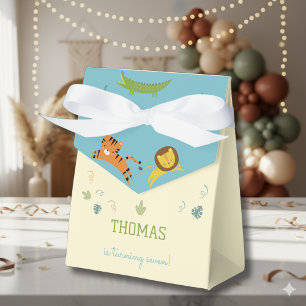 Wild safari kids birthday favor box