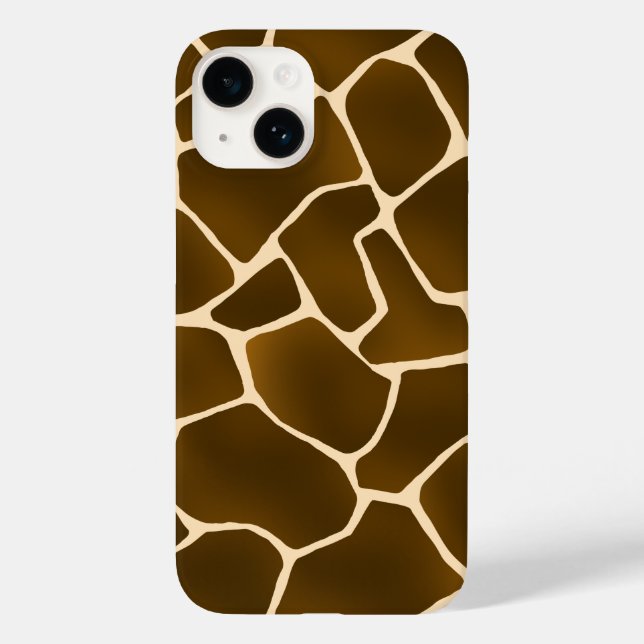 Wild Safari Natural Giraffe Print Case-Mate iPhone Case (Back)