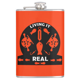 Wild Salmon Fishing Hip Flask