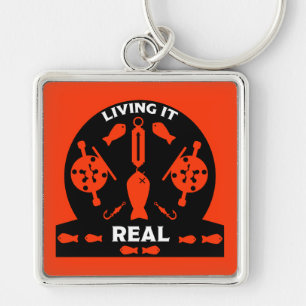 Wild Salmon Fishing Keychain
