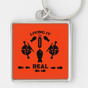 Wild Salmon Fishing Keychain