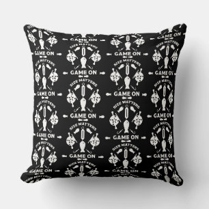 Wild Salmon Fishing Throw Pillow