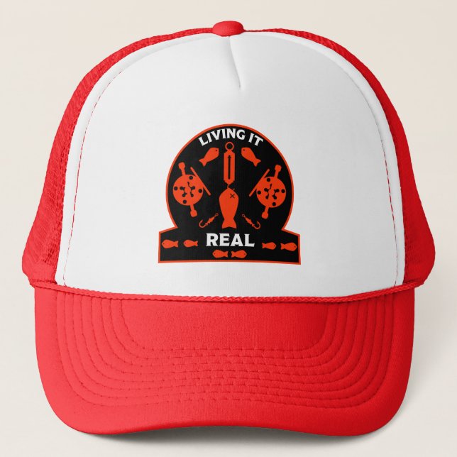 Wild Salmon Fishing Trucker Hat (Front)