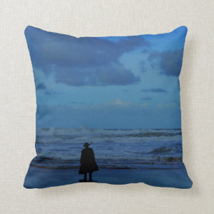 Wild Sea Poldark Country Cornwall England Throw Pillow