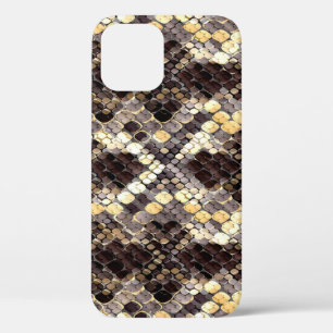 Wild Skin Watercolor Seamless Pattern iPhone 12 Case
