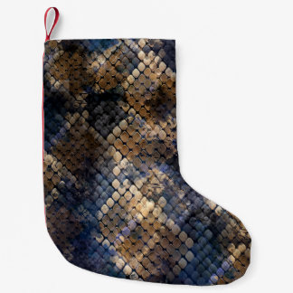 Wild Snakeskin Watercolor Seamless Design Small Christmas Stocking