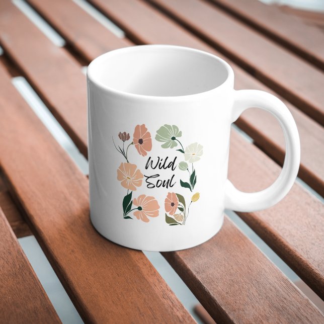 Wild Soul Modern Wildflowers Mug (Creator Uploaded)