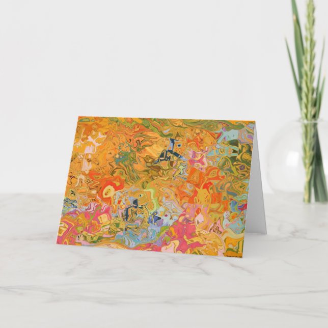 Wild Soul Tapestry Greeting Card (Front)