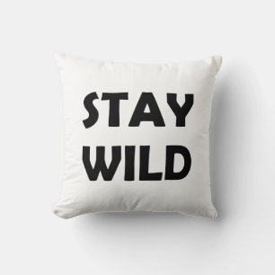 Wild Spirit Bold Adventure Awaits Throw Pillow