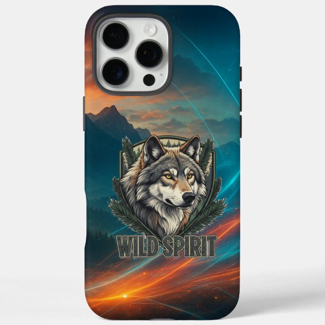 Wild Spirit iPhone Case – Free Spirit Wolf Art (Back)