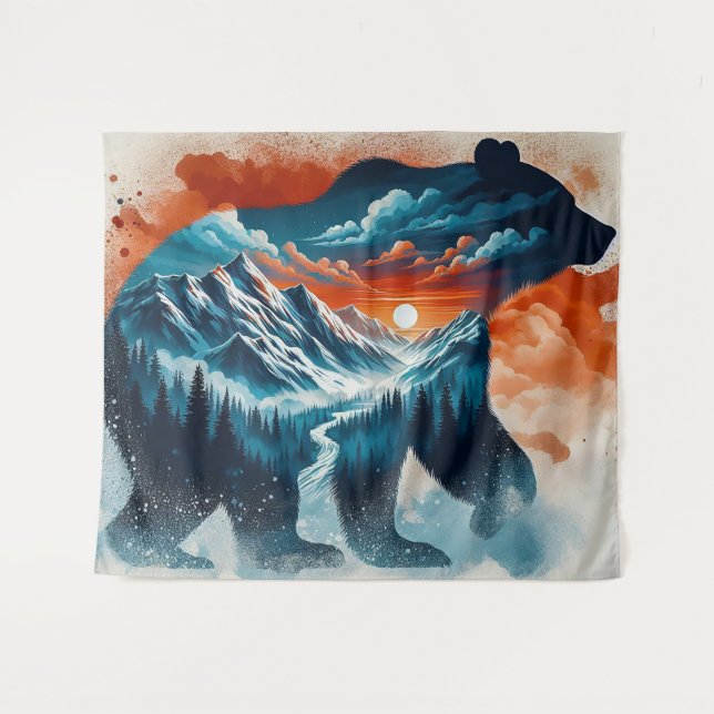 Wild Spirit Within Tapestry (Front (Horizontal))