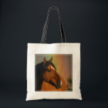 Wild Stallion, Golden Light and Rainbow Tote Bag<br><div class="desc">Wild Stallion,  Golden Light and Rainbow</div>