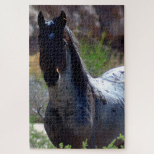 Wild Stallion In Utah Jigsaw Puzzle