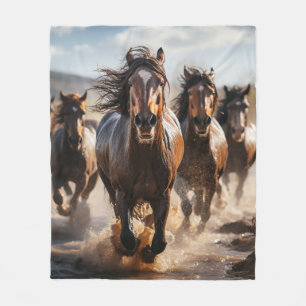 Wild Stampede Fleece Blanket