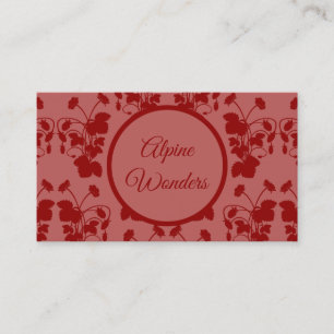 Wild Strawberries Pattern Business Card