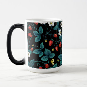 Wild strawberries red/yellow/blue/black magic mug