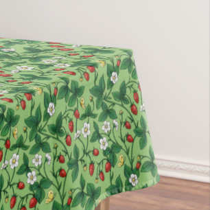 Wild strawberries red/yellow/green/ tablecloth
