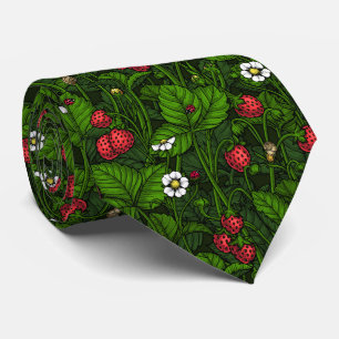 Wild strawberries tie