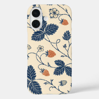 Wild Strawberry Ledger Vintage Botanicals   iPhone 16 Case