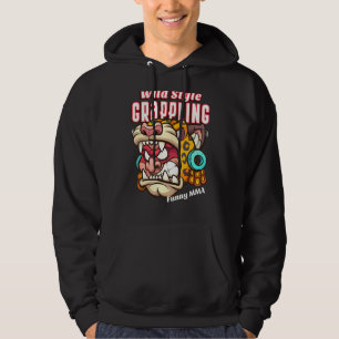 Wild Style Grappling Leopard Warrior Mma Jiu Jitsu Hoodie