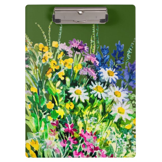 Wild summer flowers clipboard (Front)
