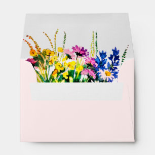 Wild summer flowers envelope