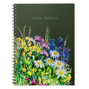 Wild summer flowers notebook