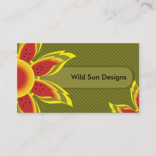 Wild Sun Designs Business Cards. Card
