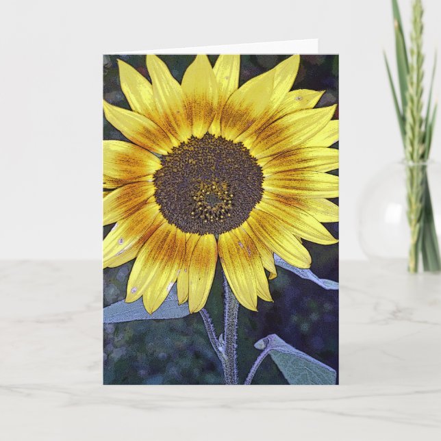 Wild Sunflower Card (Front)