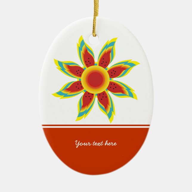 Wild sunflower custom ornament (Front)