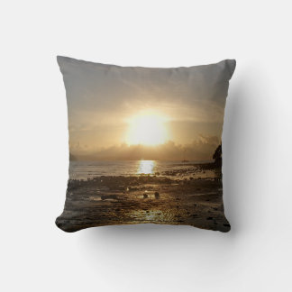 Wild Sunset Nature Photography Throw Pillow