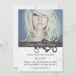 Wild Swirls Classe de Faire-part de graduation