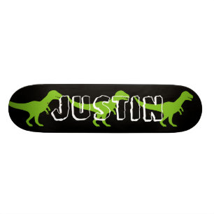 Wild T rex dinosaur custom design skateboard deck
