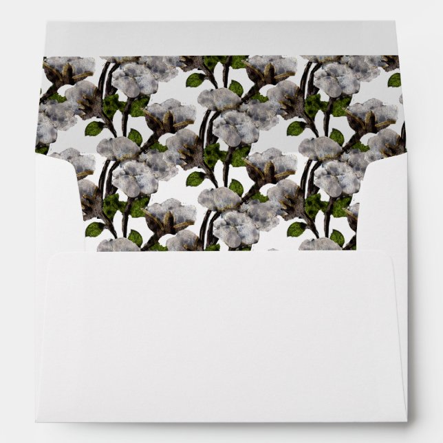 Wild Texas Cotton Envelope (Back (Bottom))