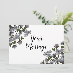 Wild Texas Cotton   Invitation