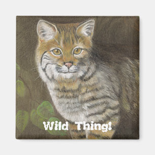 Wild Thing Bobcat Magnet