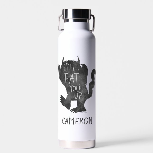 Wild Thing | I'll Eat You Up | Add Your Name Water Bottle (Front)