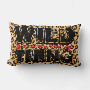Wild Thing -Leopard Print Lumbar Pillow