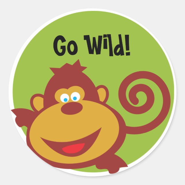 Wild Thing - Sticker - Monkey (Front)