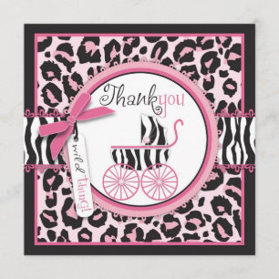 Wild Thing TY Square Thank You Card