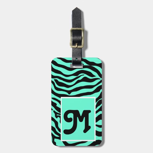 Wild Thing Zebra Print Personalized Luggage TagFun Tag (Front Vertical)