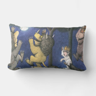 Wild Things and Max Dancing in Moonlight Lumbar Pillow