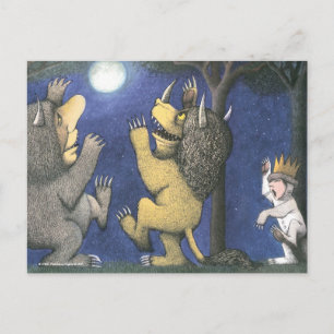 Wild Things and Max Dancing in Moonlight Postcard
