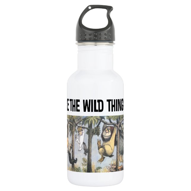 Wild Things and Max Swinging From Trees 532 Ml Water Bottle (Front)