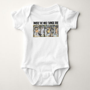 Wild Things and Max Swinging From Trees Baby Bodysuit