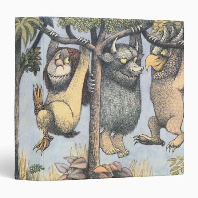 Wild Things and Max Swinging From Trees Binder (Front/Spine)